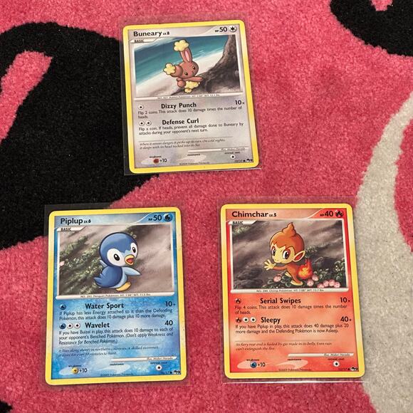 Buneary #12, Piplup #16, Chimchar #13 – Pokémon POP Series 9 – Bundle - Picture 1 of 2